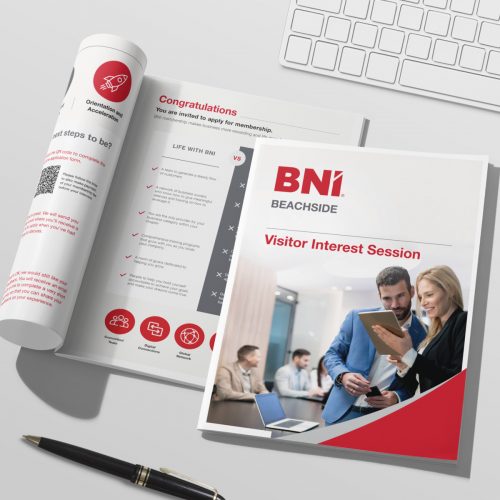 brochure designers australia BNI Beachside