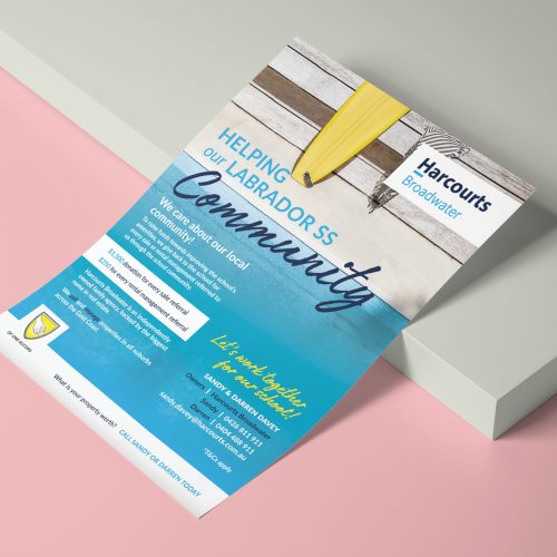 flyer designs harcourts broadwater