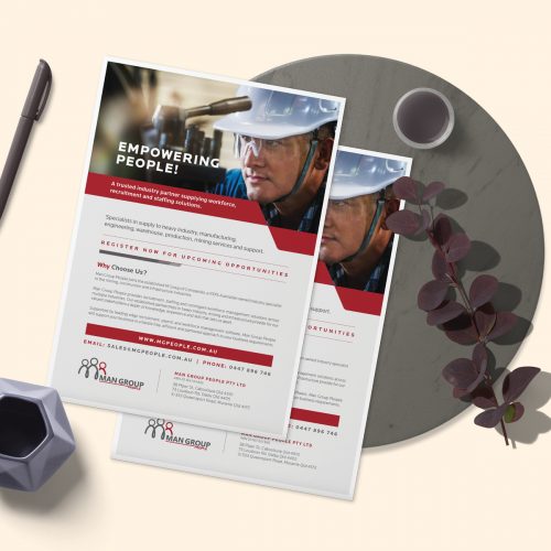 flyer designers australia man group people